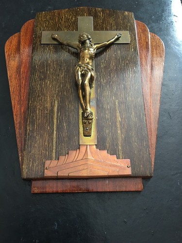 Large crucifix art deco - crucifix,