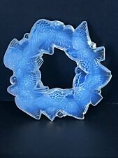 SABINO COURONNE DE COLOMBE/COLLIER D'OISEAU VERRE OPALESCENT ART DECO RAS DE COU