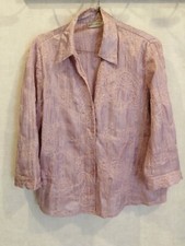 Chemisier rose satiné sans