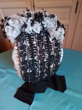 BELLE COIFFE DE DEUIL DU COTENTIN.  19e Siecle