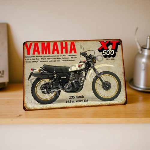 Plaque métal yamaha - plaque,