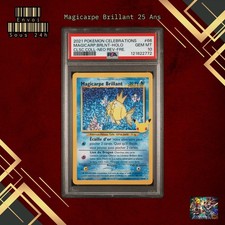 🇫🇷 MAGICARPE BRILLANT PSA 10 - 25 ANS CELEBRATIONS 66/64 FR Carte Pokemon 🇫🇷