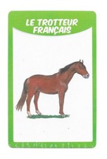Carte 50 races de chevaux - Le trotteur français