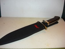 COUTEAU Marque Mtech USA DESING manche bois Ebene + Etui tissu