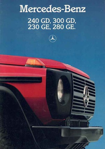 Catalogue brochure mercedes - brochure, g