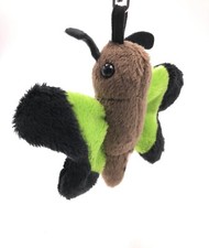 Peluche / Câlin / Tissu Animal Porte-Clés Papillon Vert 14 Cm