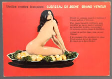 CARTE POSTALE FEMME : CUISSEAU DE BICHE GRAND VENEUR (19)