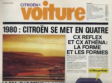 Catalogue brochure prospekt Citroën gamme "Voiture" 1980 GSA CX FR