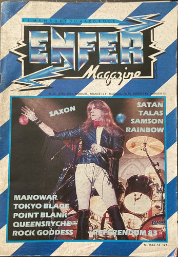 Enfer magazine saxon - magazine,