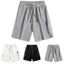 Short décontracté ample homme taille élastique avec poches fonctionnelles