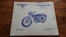 Catalogue original motos type D45 B S 125 Motobécane C45 B S pieces dėtachėes