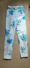 KENZO jean motif fleurs T 38