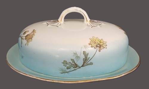 Gros beurrier plat couvert - plat,