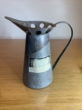 Broc Vase En Zinc Galva Pique