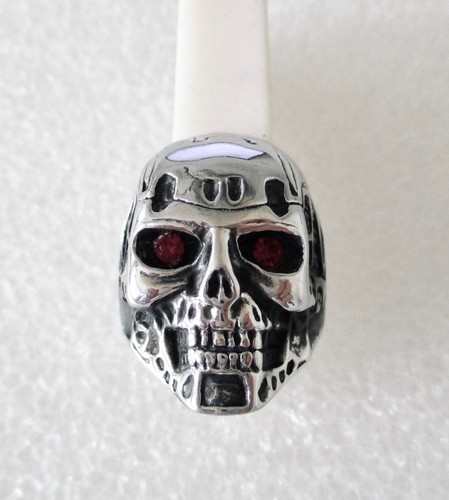 Bague homme acier skull - en,