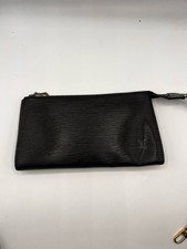 Sac Pochette accessoire LOUIS VUITTON en cuir épi Noir