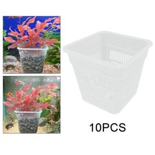 Support pour plantes d'aquarium, pot carré pour plantes d'aquarium,