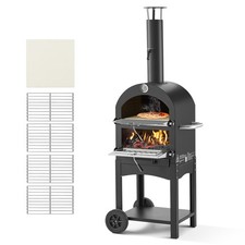 VEVOR Four à Pizza d’Extérieur 30,5 cm à Granulés de Bois Camping Barbecue