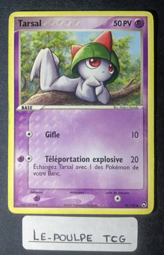 Carte pokemon tarsal - carte,
