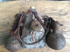 Fetiche Ancien Circadien 1960 Janiforme Vaudou - Fongbe - Benin Bouteille Magie