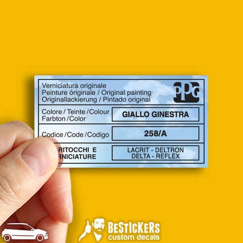Autocollant étiquette