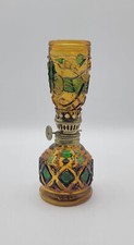 Lampe à pétrole/huile en verre coloré, Hong-Kong, 1960/1970