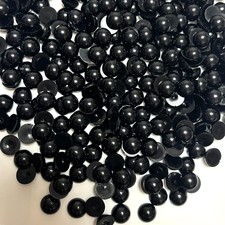 1800PCS Black Flat Backed