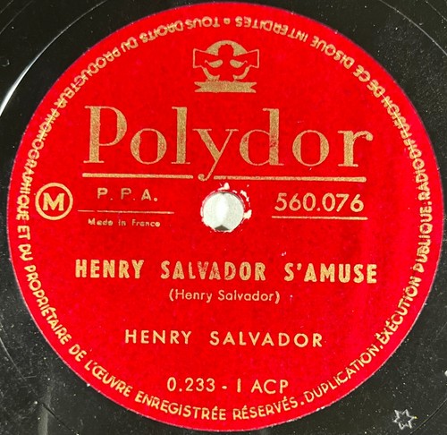 Henry salvador chanson - salvador,