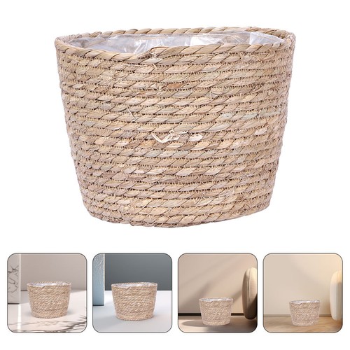 Pot fleurs osier panier - pot,
