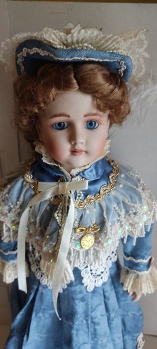Poupée porcelaine franklin - poupée,
