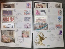 20 Enveloppes Premier Jour  1969 – 1983 Historiques Personnalités Estim 100€