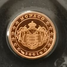 2001 - 1 Centime Euro Monaco - Scellée du coffret BU