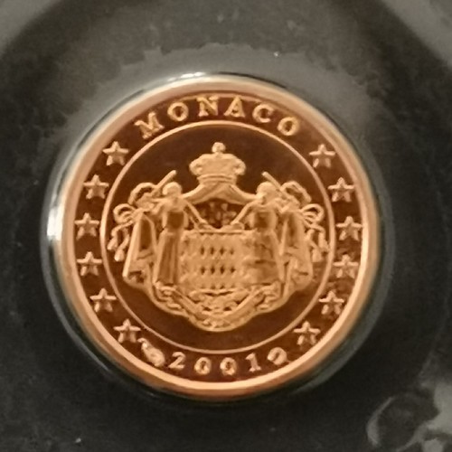 2001 centime euro - centime, monaco
