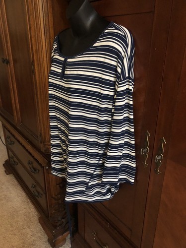 Talbots size blue cream - talbots, top