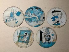 LOT 5 ANCIENS COUVERCLES TONIMALT COLLECTOR - TINTIN - GASTON LAGAFFE - ASTERIX