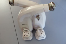 Service huile, vinaigre, sel et poivre art déco