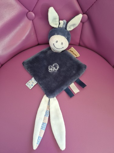 Doudou ane cheval bleu nattou - ,