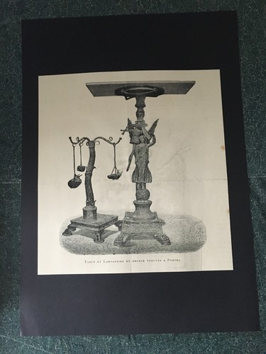 Table lampadaire bronze - et,