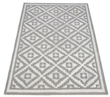 Tapis Gris Beige 100% Laine 160X230 CM Tapis Oriental Tissé À La Main HT301