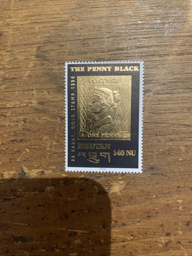 Timbre carat penny - or,