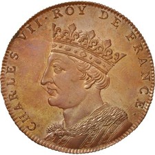 France, Medal, Charles VII, History, XIXth Century, FDC, Cuivre
