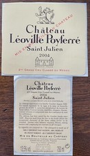 Étiquette Château Léoville