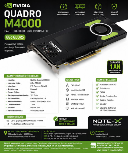 Nvidia quadro m4000 - nvidia,