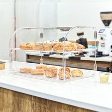 Présentoir à Pâtisserie Vitrine de Boulangerie en Acrylique à 2 Étages