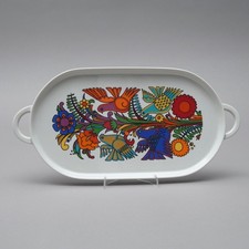 Petit 70s Tablette 34 X 16,5 CM Acapulco Vitro Porcelaine Villeroy & Boch V. Rai