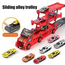 Car Transporter Truck Toys Mega Hauler Truck With 6 Mini Cars Three Layer