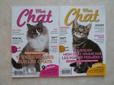2 REVUES MON CHAT N°S 10 ET 11 (2024, SANTE NUTRITION ENTRETIEN ADOPTION)