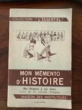 MON MEMENTO D'HISTOIRE CM2 MAISON DES INSTITUTEURS 1968 EO illustrations