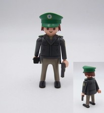 PLAYMOBIL (K2126) POLICE - Homme Officier Tenue Grise Commissariat 3954 3160