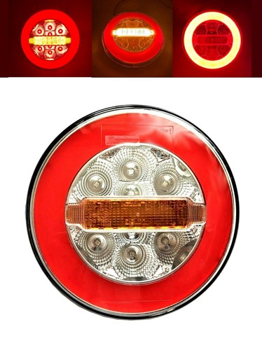 Rond led arrière funktional - arrière, 3-funktional
